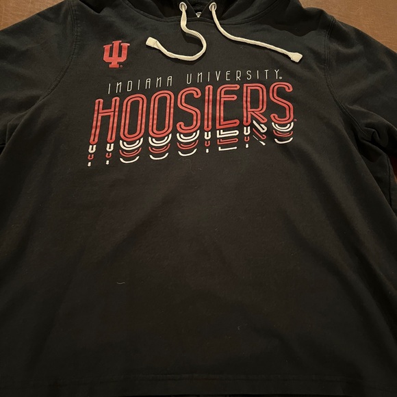 Indiana Hoosiers Women’s Lightweight Hoodie - Tied Back - Size Large - Picture 2 of 8
